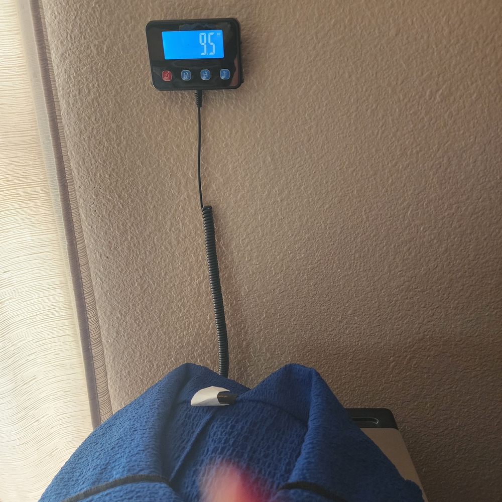 Blue Textured Button-Front Blazer Jacket - image 8